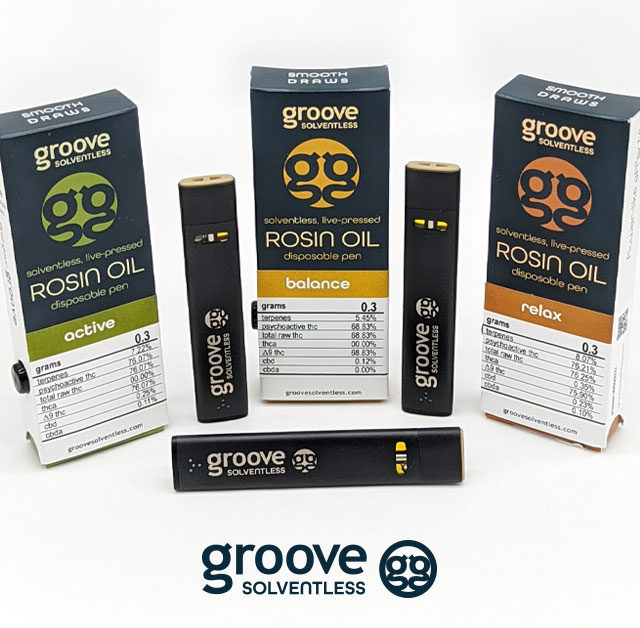 Introducing Groove’s Solventless Live Pressed Rosin Disposable Vape