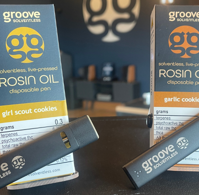 Rosin Disposable Vape Available at Sugar Tree, Fruit Factory and Lone Peak