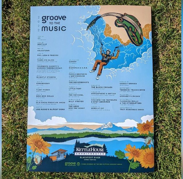 Limited Edition KettleHouse Amphitheater Season Lineup Poster