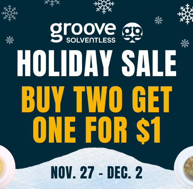 Holiday Deal: Buy 2, Get 1 for $1 at Groove in Missoula & Columbia Falls