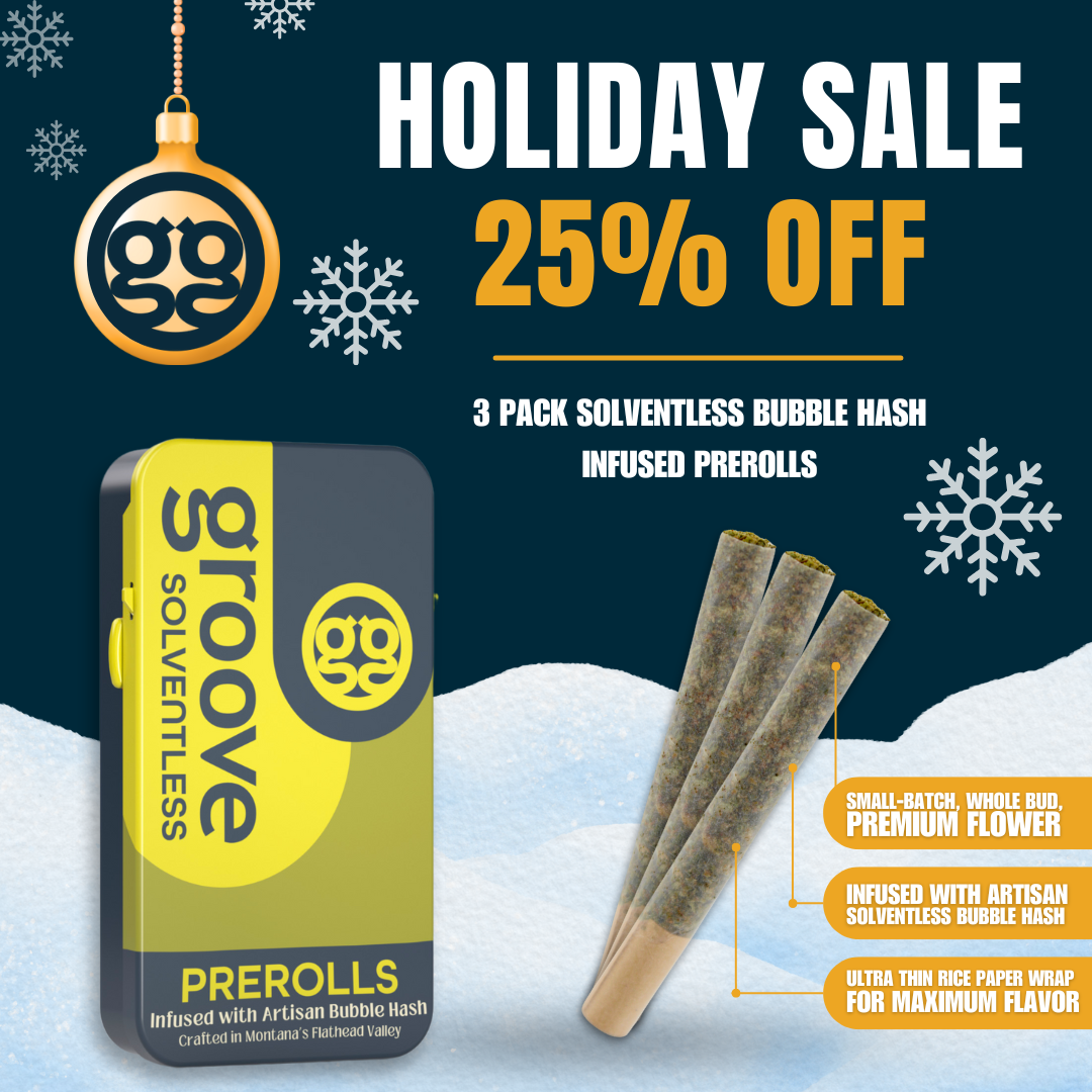 Groove Holiday Special - 25% Off Infused PreRolls (Wholesale) (1)