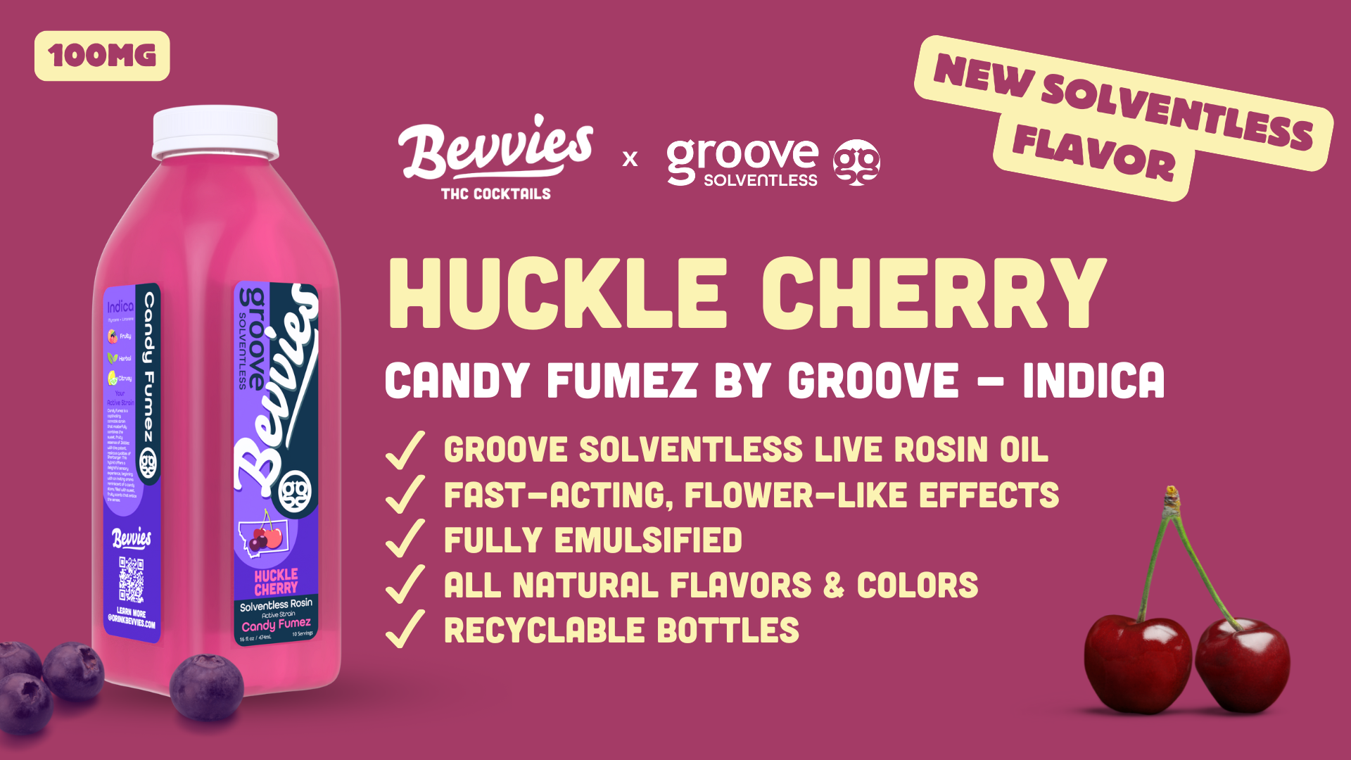 Groove and Bevvies Release New Flavor: Huckle Cherry